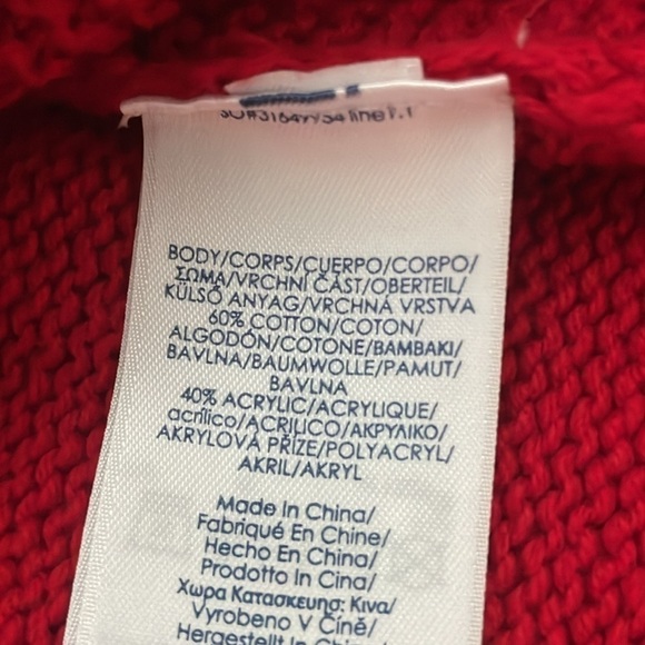 Chaps Cable Knit Red Women’s Sweater Medium - Picture 5 of 5